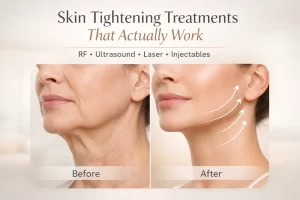 Skin tightening transformation: before and after